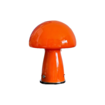 Vintage Mushroom Lamp - Orange